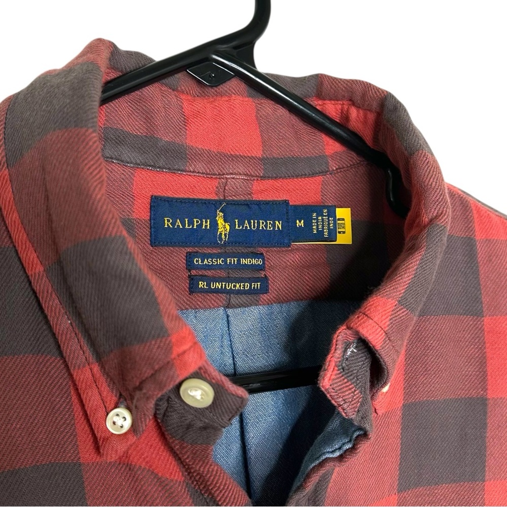 Ralph Lauren Plaid Flannel button down Shirt - Picture 7 of 7